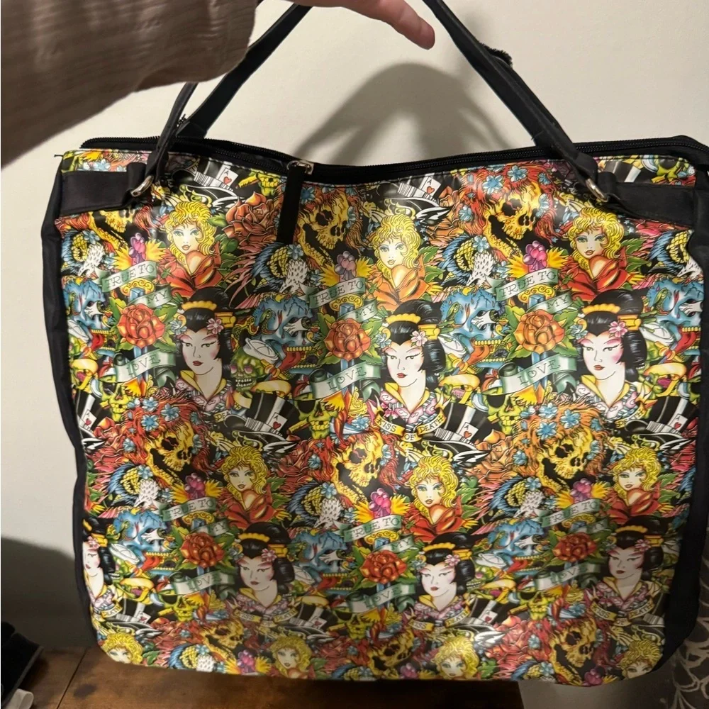 ❤️‍🔥❤️‍🔥Ed Hardy Christian Audigier Colorful Women's Tote Bag